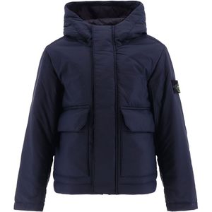 Stone Island Gevoerde Jas - Navy Blue - Stone Island - 8 jaar (128) - Donsjassen