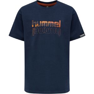 Hummel T-Shirt - hmlGrand - Black Iris - Hummel - 5 jaar (110) - T-Shirts