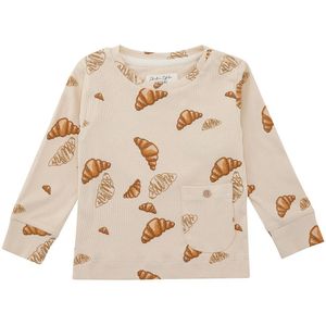 VACVAC Blouse - Ello - Rib - BIG Croissant Love - VACVAC - 1-1½ jaar (80-86) - Shirts