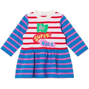 Stella McCartney Kids Jurk - Blauw m. Strepe - Stella McCartney Kids - 9 mnd - Jurk