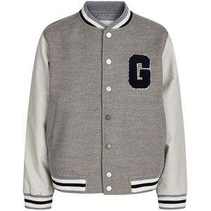 Grunt Bomber Jack - Zon - Grijs Gevlekt m. Lichtgrijs - Grunt - 10 jaar (140) - Zomerjas