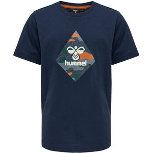 Hummel T-Shirt - hmlOliver - Black Iris - Hummel - 4 jaar (104) - T-Shirts