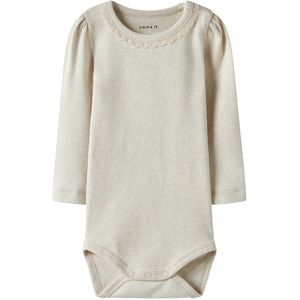Name It Romper l/s - NbfLudmilla - Peyote Melange - Name It - 62 - Romper L/S