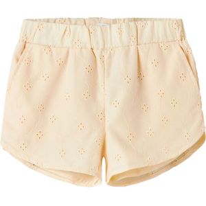Name It Shorts - NkfVioleta - Botercrème m. Borduurwerk Anglaise - Name It - 12 jaar (152) - Shorts