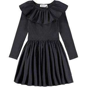 Molo Jurk - Rib - Cille - Black - Molo - 5-6 jaar (110-116) - Jurk
