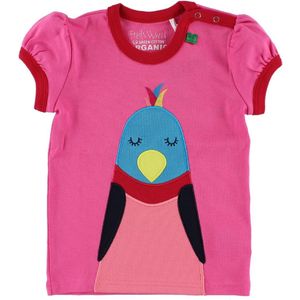 Freds World T-Shirt - Roze m. Vogel - Freds World - 74 - T-Shirts