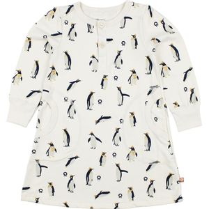 Katvig Jurk - Creme m. Pinguïns - Katvig - 1 jaar (80) - Jurk