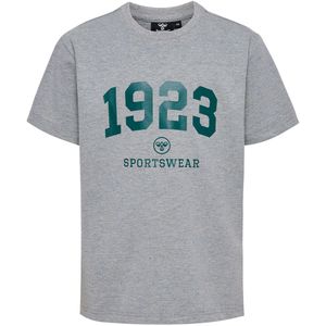 Hummel T-Shirt - hmlNipps - Light Grey Melange - Hummel - 7 jaar (122) - T-Shirts