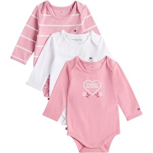 Tommy Hilfiger - Babyuitzet - Mystic Pink - 3 PACK BODY L/S GIFTBOX - 3-delig