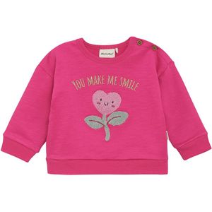 Minymo Sweatshirt - Fuchsia Fedora m. Print - Minymo - 56 - Sweatshirt