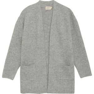 Creamie Cardigan - Gebreid - Lang - Light Grey Melange - Creamie - 5-6 jaar (110-116) - Cardigan