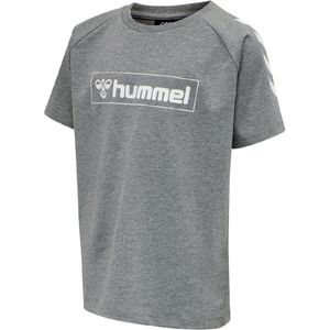Hummel T-Shirt - hmlBOX - Grijs Gevlekt - Hummel - 4 jaar (104) - T-Shirts