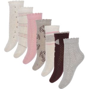 Minymo Sokken - 7-pack - Wild Rose m. Patroon - Minymo - 15/18 - Sokken