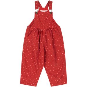 Konges Sløjd Tuinbroek - Denim - Nola - Strawberry Dot - Konges Sløjd - 1 jaar (80) - Tuinbroek