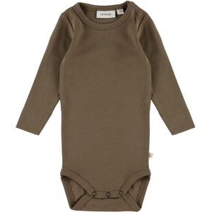 Lil' Atelier Romper l/s - NbnGayo - Shitake - Lil Atelier - 56 - Romper L/S