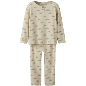 Lil Atelier Pyjama set - Rib - NmmGago - Turtledove/Sky - Lil Atelier - 2 jaar (92) - Pyjama - Tweedelig