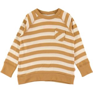 Katvig Blouse - Caramel/Wit Gestreept - Katvig - 8 jaar (128) - Shirts