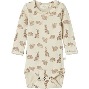 Lil' Atelier Romper L/æ - NbfSaba - Tortelduif - Lil Atelier - 74 - Romper L/S