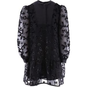 Emporio Armani Jurk - Zwart m. Glitter/Strikken - Emporio Armani - 8 jaar (128) - Jurk