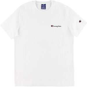 Champion Fashion T-Shirt - Wit m. Logo - Champion - 16-18 jaar (176-188) - T-Shirts