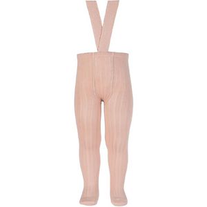 Condor Panty's m. Bretellen - Rib - Poeder - Condor - 1-2 jaar (80-92) - Panty's