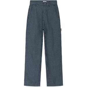 Grunt Broek - Worker - Navy/Wit Gestreept - Grunt - 10 jaar (140) - Broeken - Katoen