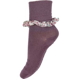 GoBabyGo Sokken - Anti-Slip - Bamboe/Liberty - Mistig Plum - GoBabyGo - 27/30 - Sokken