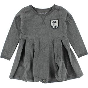 Papa Jurk - Donkergrijs Gevlekt - Papfar - 7 jaar (122) - Jurk