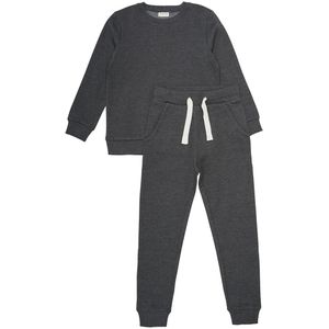 Minymo Joggingpakken - Dark Grey Melange - Minymo - 4 jaar (104) - Joggingpakken