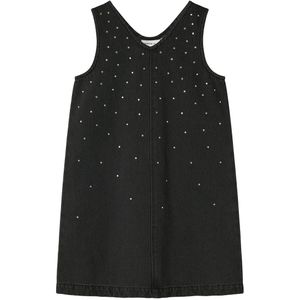 Overgooier - Denim - Mouwloos - V-hals - Strass-steentjes - Loose Fit