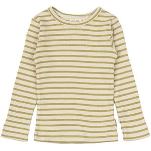 Petit Piao Blouse - Rib - Modaal - Khaki/Dark Off White - Petit Piao - 68 - Shirts