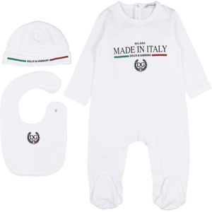 Dolce & Gabbana Cadeaubox - Boxpak/Muts/Babyslabbetje - Wit - Dolce & Gabbana - 18-24 mnd - Boxpak