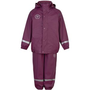 Color Kids - Regenpak voor kinderen - Gerecycled - Plum Caspia - maat 104cm
