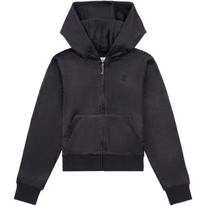 Juicy Couture Cardigan - Fluweel - Halan Oversized - Zwart - Juicy Couture - XXS - Xtra Xtra Small - Cardigan