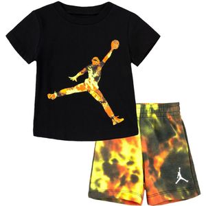 Jordan Sweatshorts/T-Shirt - Jumbo Jumpman - Team Oranje/Zwart m - Jordan - 12 mnd - Shorts