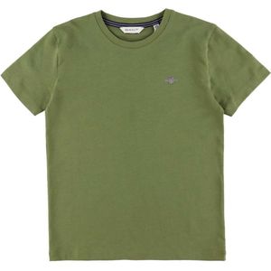 GANT T-Shirt - Shield - Gewassen Olive - GANT - 9-10 jaar (134-140) - T-Shirts