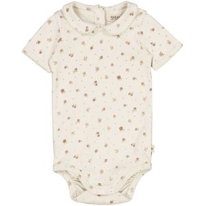 Wheat Romper s/s - Beate - Krijtbloemen - Wheat - 56 - Romper S/S