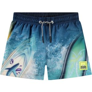 Molo Zwembroeken - UV50+ - Niko - Surf Art Blue Koel - Molo - 3-4 jaar (98-104) - Badmode