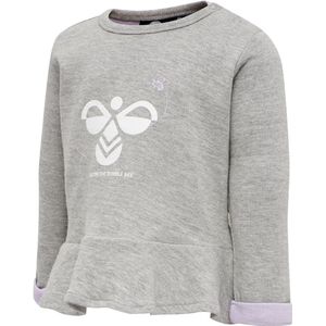 Hummel Sweatshirt - hmlAlberte - Grijs Gevlekt m. Print - Hummel - 56 - Sweatshirt