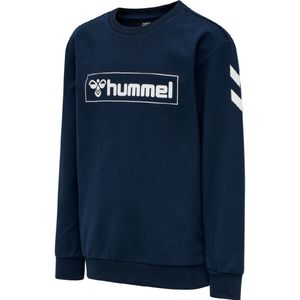 Hummel Sweatshirt - hmlBox - Navy - Hummel - 4 jaar (104) - Sweatshirt