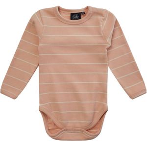 Sofie Schnoor Romper l/æ - Gestreept - Nougat - Sofie Schnoor - 56 - Romper L/S