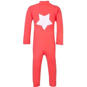 Petit Crabe Zwemboxpak - Lou - UV50+ - Donker Koraal m. Ster - Petit Crabe - 0-1 jaar (50-80) - Badmode