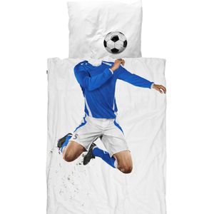 Snurk Beddengoed - Volwassenen - Blauw Voetballer - Snurk - Volwassenen - Beddengoed - Volwassenen
