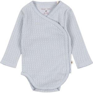 Konges Sløjd Romper l/s - Rib - Minnie - Grijs Dawn m. Pointelle - Konges Sløjd - 50/56 - Romper L/S