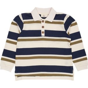 Copenhagen Colors Poloshirt - Striped Piqué - Green Combi - Copenhagen Colors - 2 jaar (92) - Polo
