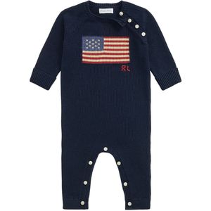 Polo Ralph Lauren Boxpak - Gebreid - Hunter Navy m. Vlag - Polo Ralph Lauren - 62 - Boxpak