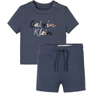 Calvin Klein Set - Shorts/T-Shirt - Colour Logo - Grisaille Grey - Calvin Klein - 1 jaar (80) - Shorts