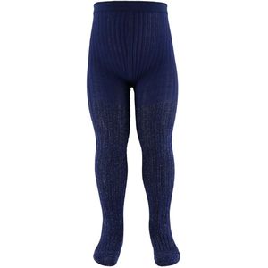 Molo Panty's - Glitter Rib - Warm Blue - Molo - 1½-2 jaar (86-92) - Panty's