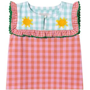 Stella McCartney Kids Top - Roze/Oranje geruit m. Groen - Stella McCartney Kids - 8 jaar (128) - Tanktop