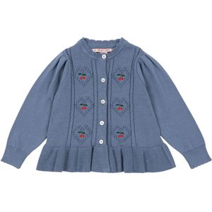 Konges Sløjd Cardigan - Gebreid - Soleil - Country Blue - Konges Sløjd - 1 jaar (80) - Cardigan